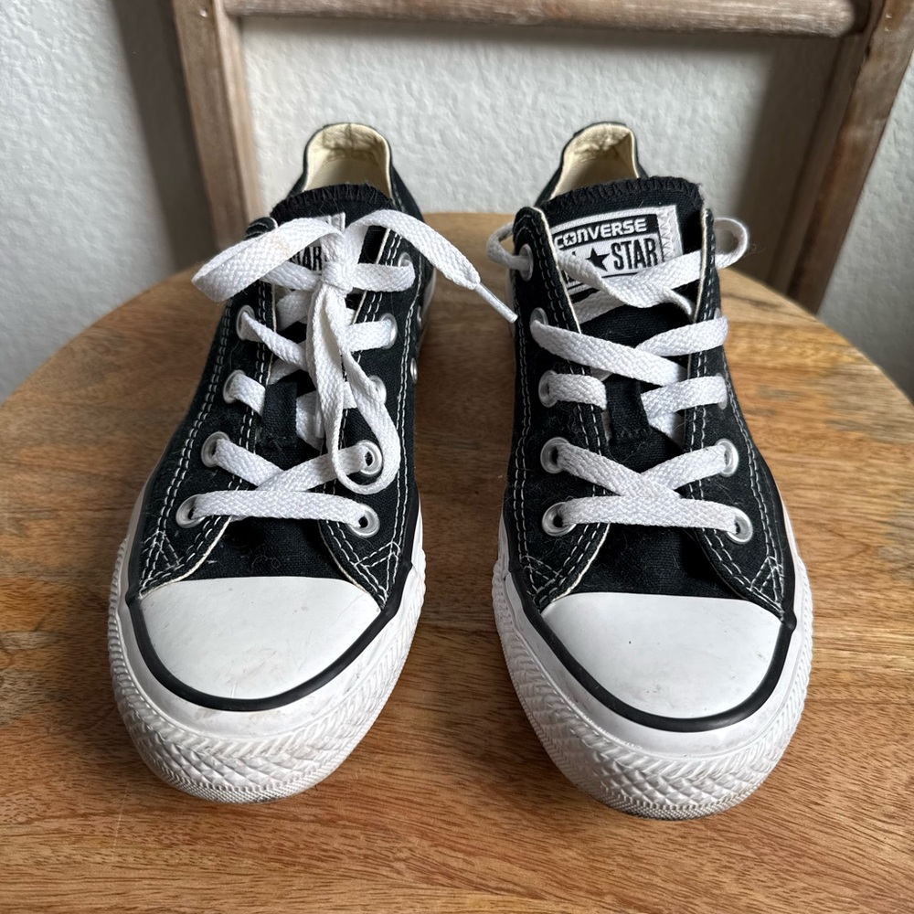 Converse Classic Black and White Low-Tops - Picture 3 of 8